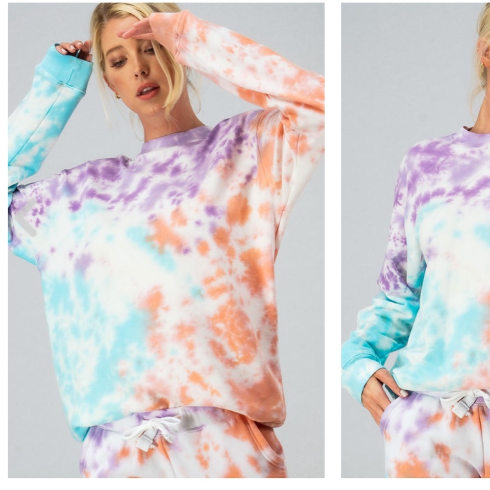 Tie Dye Jogger Sweatshirt Set - Picture 3 of 3